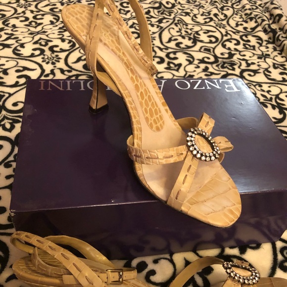 Enzo Angiolini Shoes - 💐 Enzo Angiolini Crocodile Stilettos in Ivory 💐